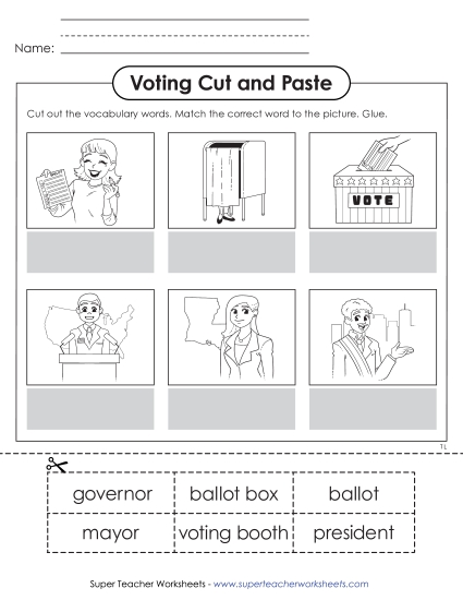 Preview image for Picture to Word Matching (Cut & Paste)