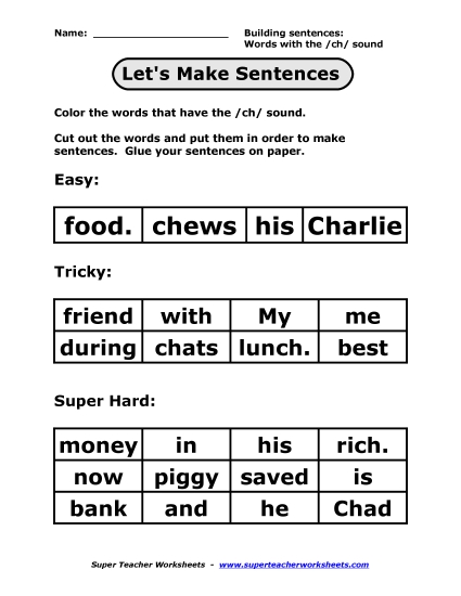 Preview image for Cut and Sort Sentence Sequence - Ch