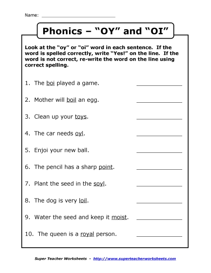 Preview image for Spelled with OI or OY?