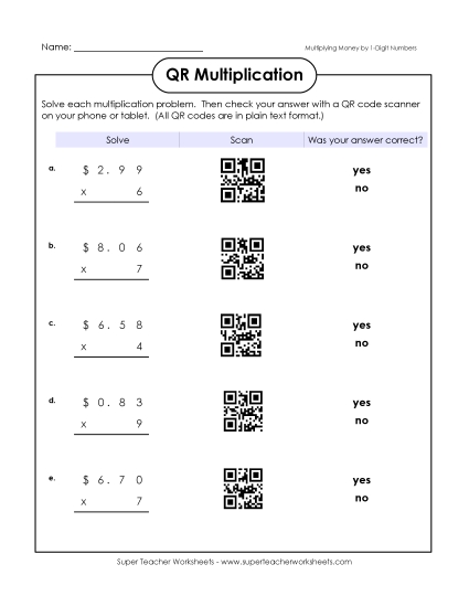 Preview image for QR Code Multiplication (Money)