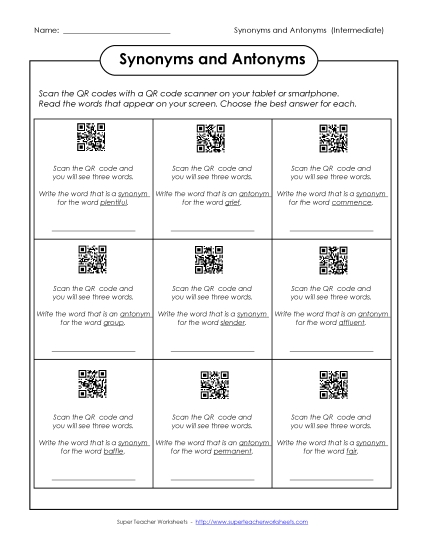 Preview image for QR Codes (Level: Intermediate)