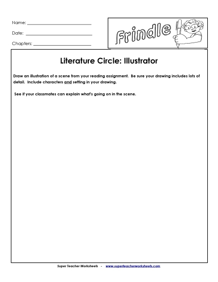 Lit. Circles: Illustrator Books Worksheet