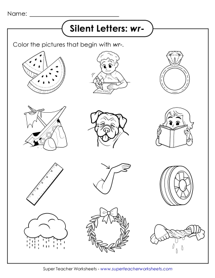 New Color the Wr- Words Worksheet New Color the Wr- Words Worksheet