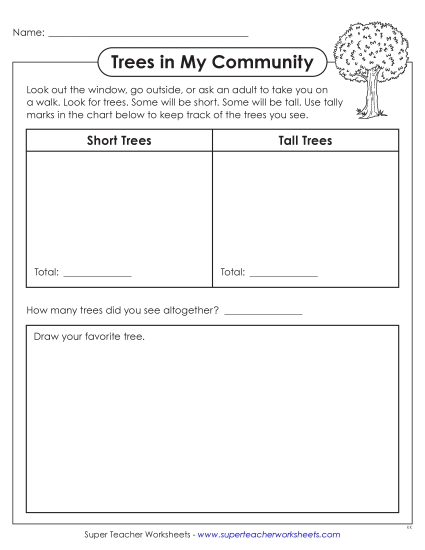 aShort & Tall Trees: Tracking Chart