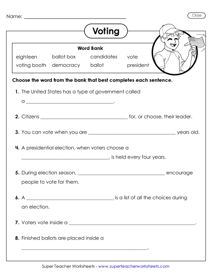 Preview image for Voting Cloze Activity