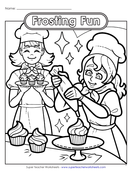 New Frosting Fun Worksheet