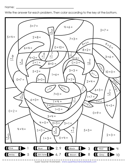 New Double Mystery Picture: Addition Spanish Worksheet