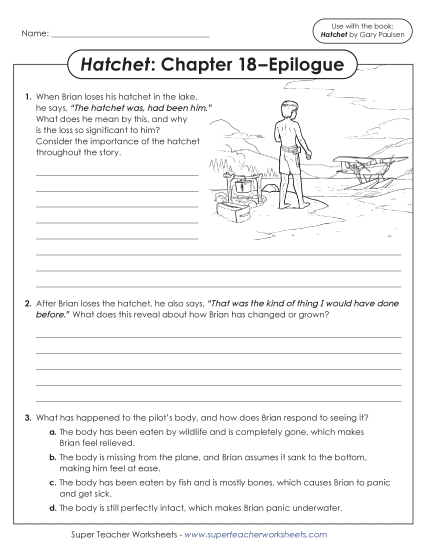 New Questions for Chapter 18–Epilogue Worksheet New Questions for Chapter 18–Epilogue Worksheet