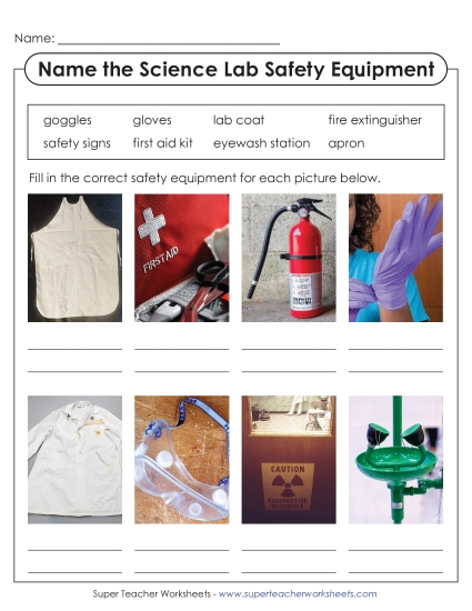 Preview image for Name the Lab Safety Equipment (Basic)
