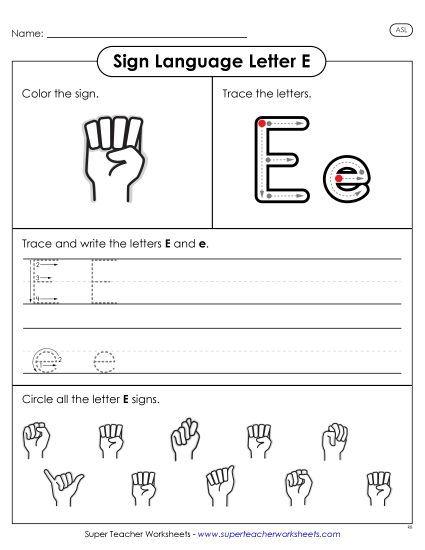 Preview image for Letter E Sign