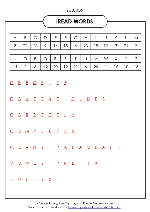 Cryptogram Puzzle Generator Solution Cryptogram Puzzle Generator Solution