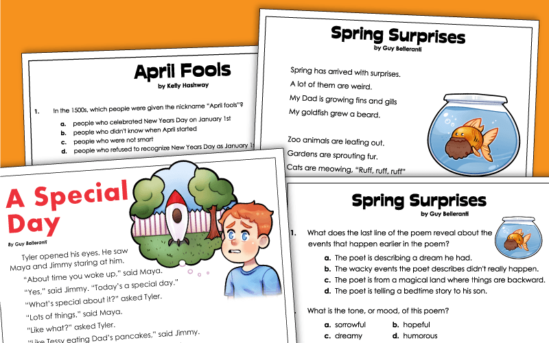 April Fools Worksheets