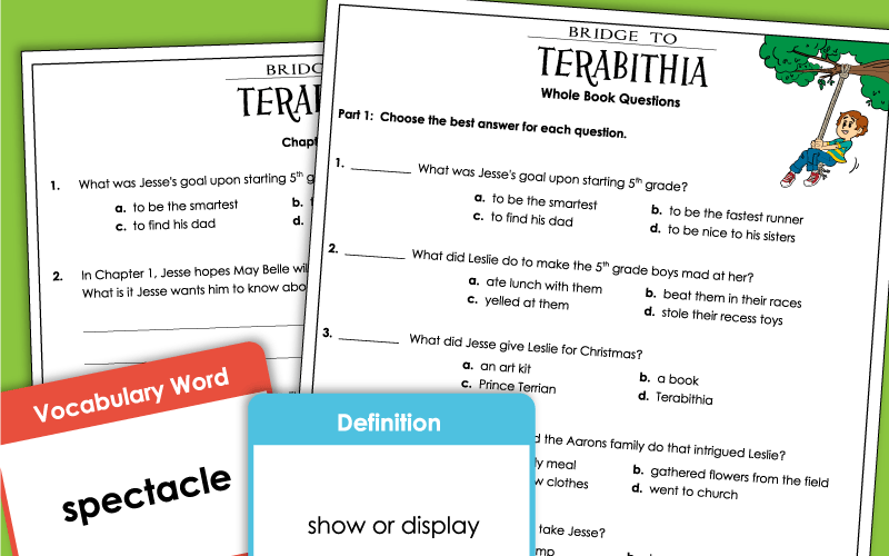 Bridge to Terabithia Worksheets