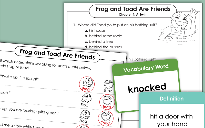 Frog and Toad Are Friends Chapter Book Worksheets Frog and Toad Are Friends Chapter Book Worksheets