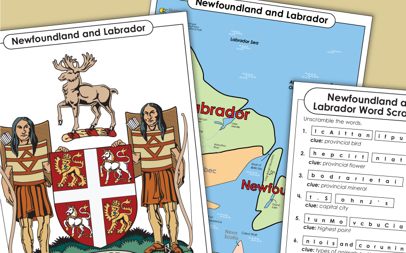 Provinces: Newfoundland and Labrador - Worksheets