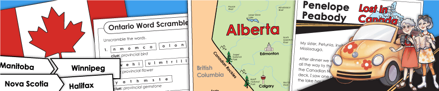 Canadian Provinces Worksheets