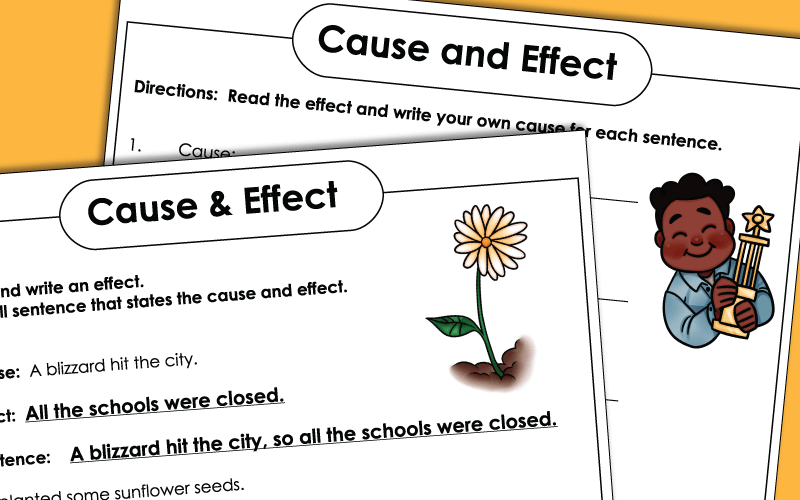 cause and effect signal words and phrases