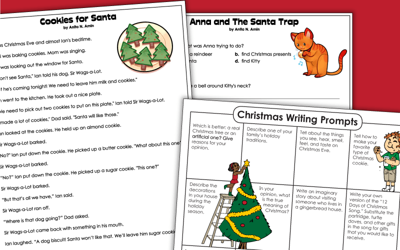 Christmas Reading and Writing Worksheets