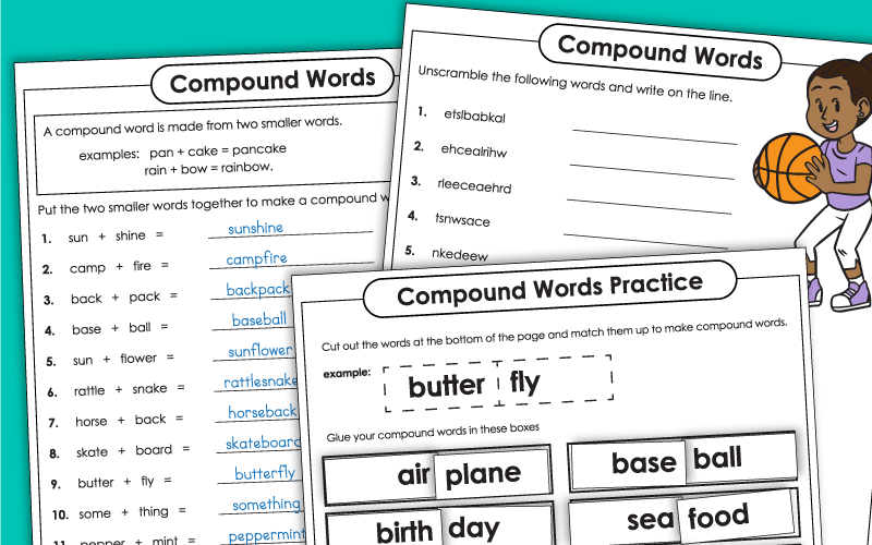 Compound Words Worksheets Compound Words Worksheets