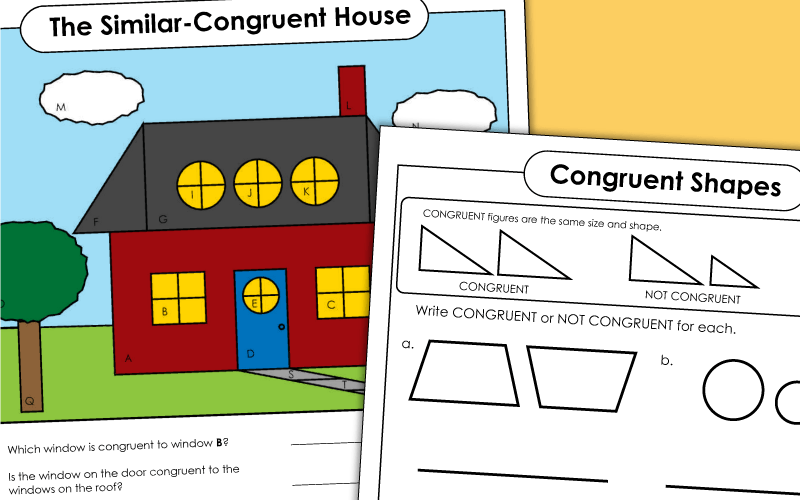 Congruent and Similar Shapes Worksheets Congruent and Similar Shapes Worksheets
