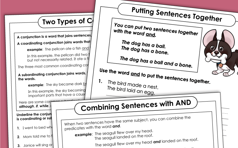 Conjunction Worksheets Conjunction Worksheets