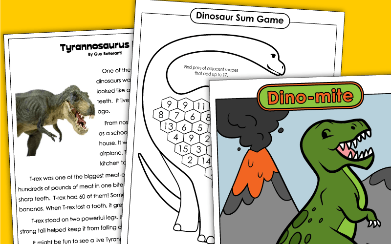 Dinosaur Worksheets
