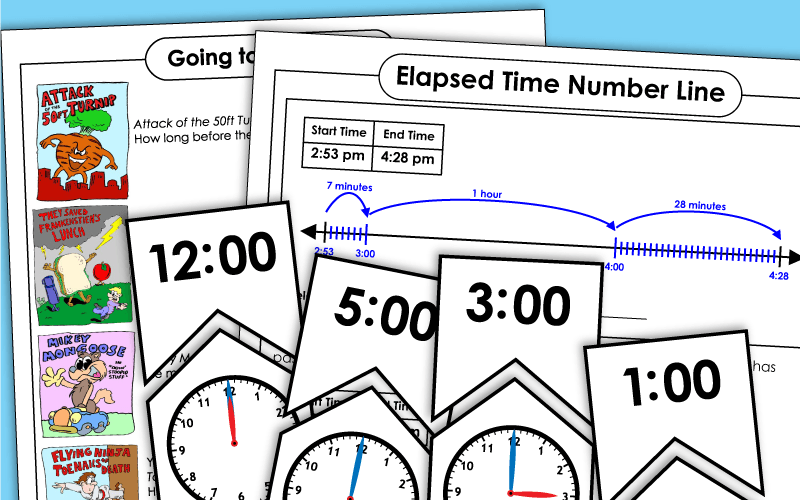 Elapsed Time Worksheets