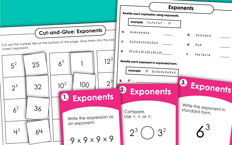 Exponents Worksheets Exponents Worksheets