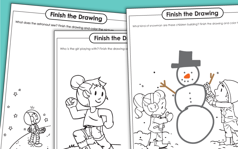 Finish the Drawing Worksheets