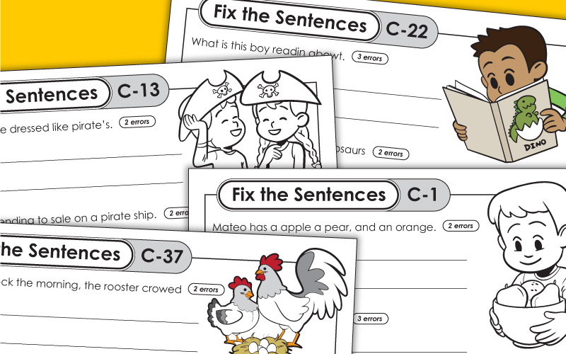fix the sentences c Worksheets