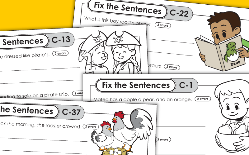 Worksheets - Fix the Sentences