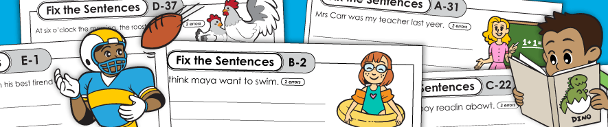 Fix the Sentence Worksheets