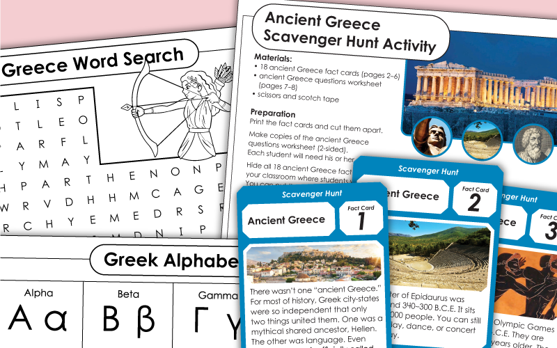 greece Worksheets