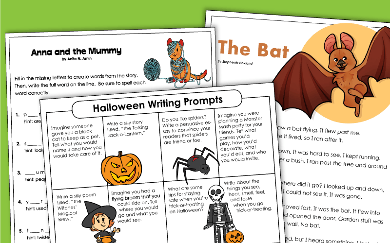 Halloween Reading Worksheets