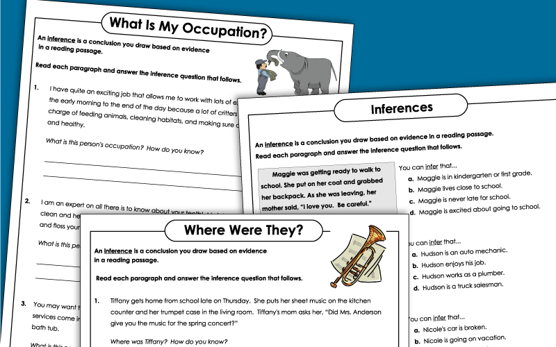 inference worksheets