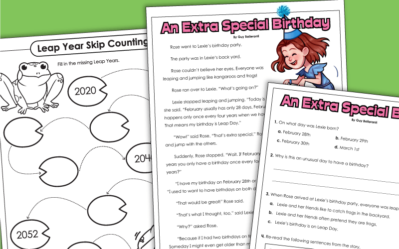 Leap Year - Leap Day Worksheets Leap Year - Leap Day Worksheets