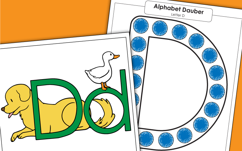 Letter D Worksheets