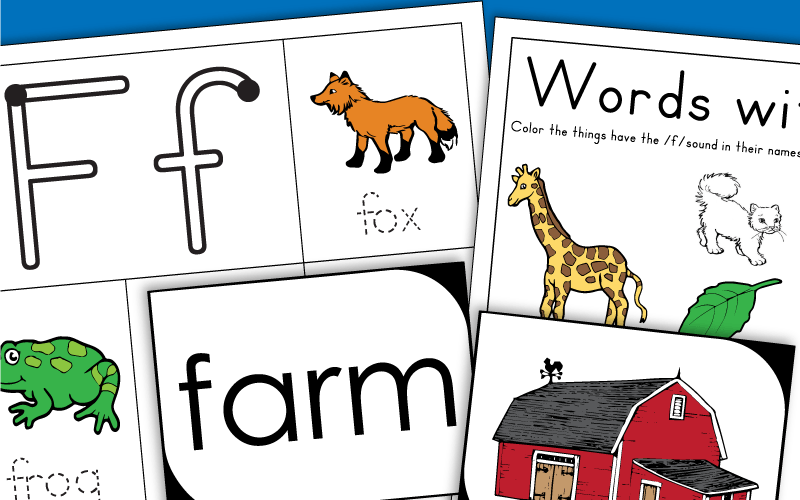 Letter F - Phonics Worksheets Letter F - Phonics Worksheets