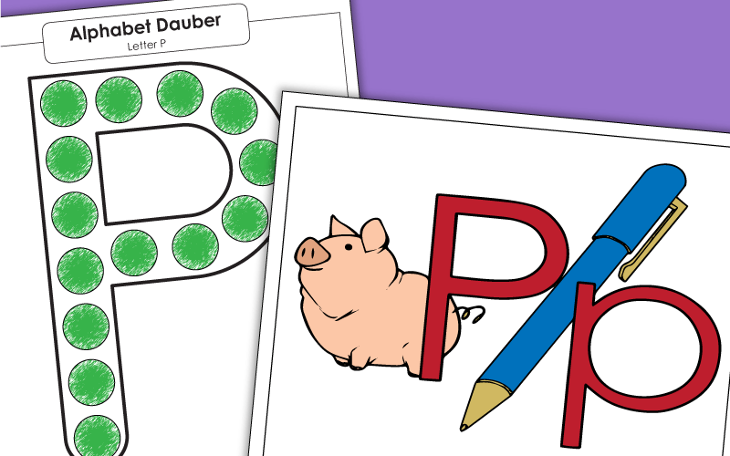 Letter P Worksheets