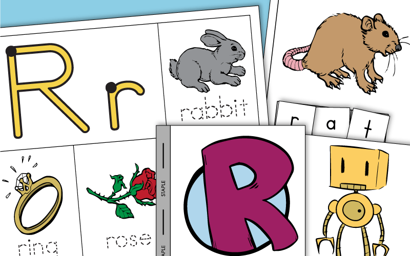 Letter R - Phonics Worksheets