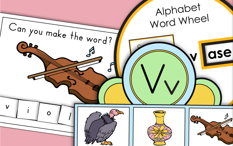 Phonics Worksheets - Letter V Phonics Worksheets - Letter V