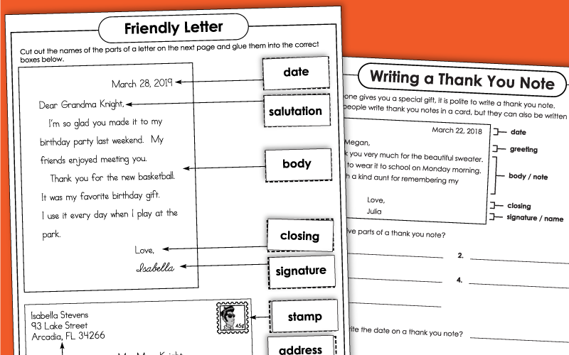 Friendly Letter Writing Paper