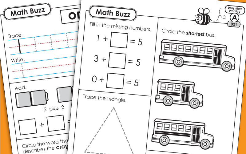 Math Daily Review - 1st Grade