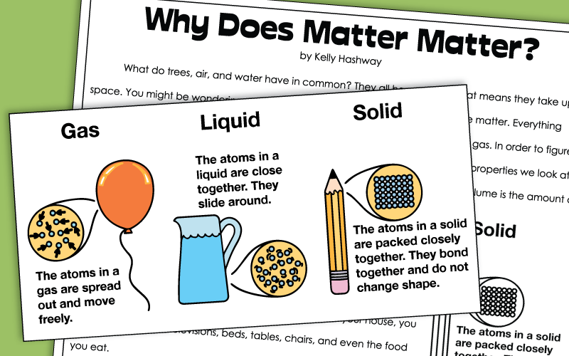Matter Worksheets
