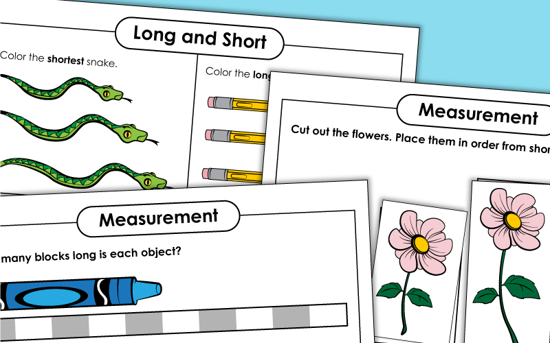 Measurement with Non-Standard Units Worksheets