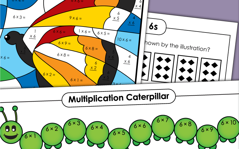 Multiply by 6 Worksheets