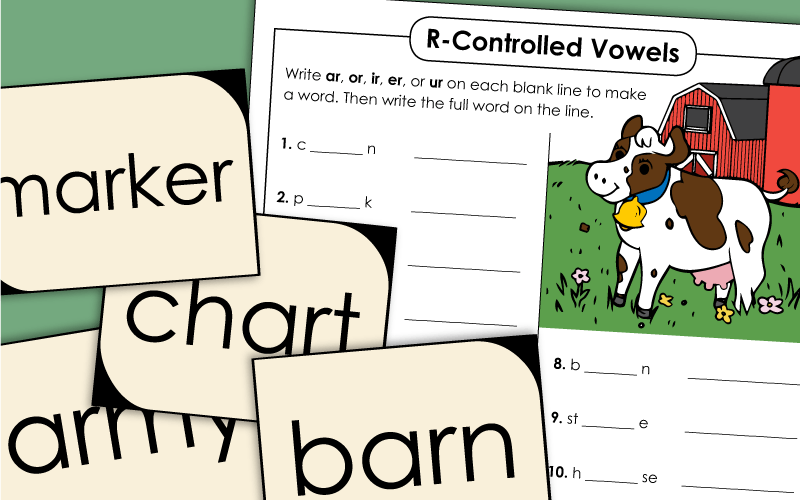 r-Controlled Vowels: AR - Worksheets