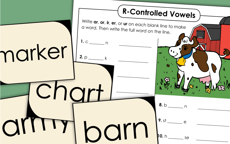 R-Controlled Vowels: AR - Worksheets