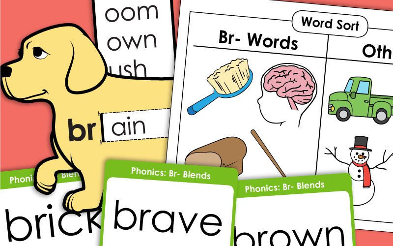 Phonics Blends Worksheets: BR-