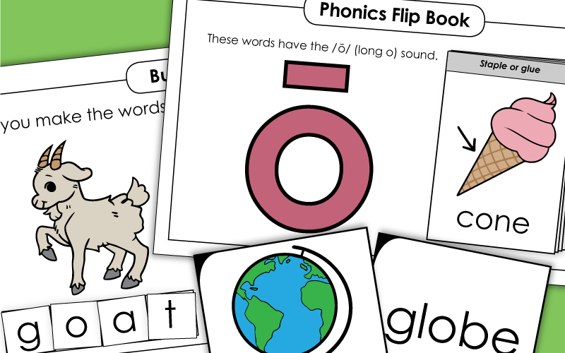 long o vowel sound phonics worksheets